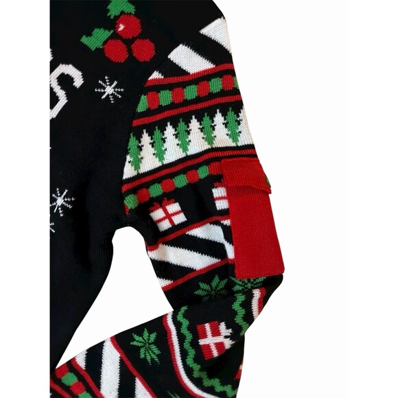 Tipsy Elves Ugly Xmas Sweater M “You Miss You Drink” Drinking Game - Picture 3 of 9